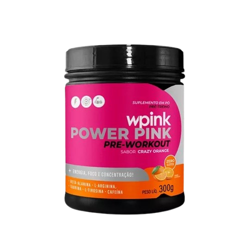 super power pink de laranja - pré-treino – 300g