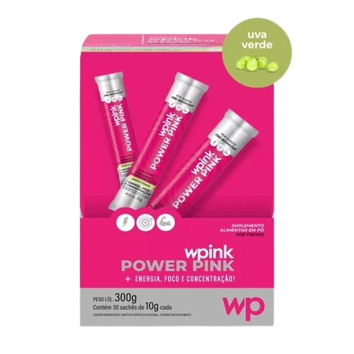 power pink de uva verde - pré-treino – 300g