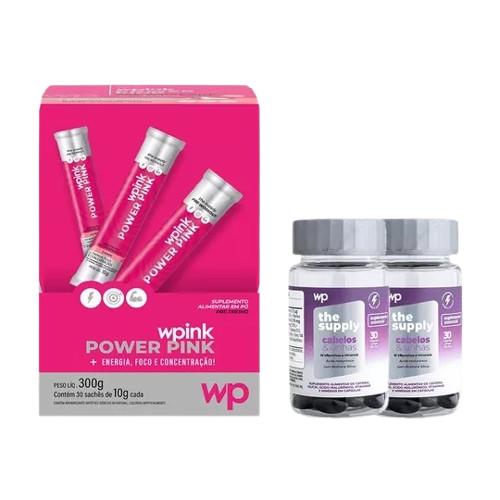 power pink de lichia + 2 cabelos e unhas - wp