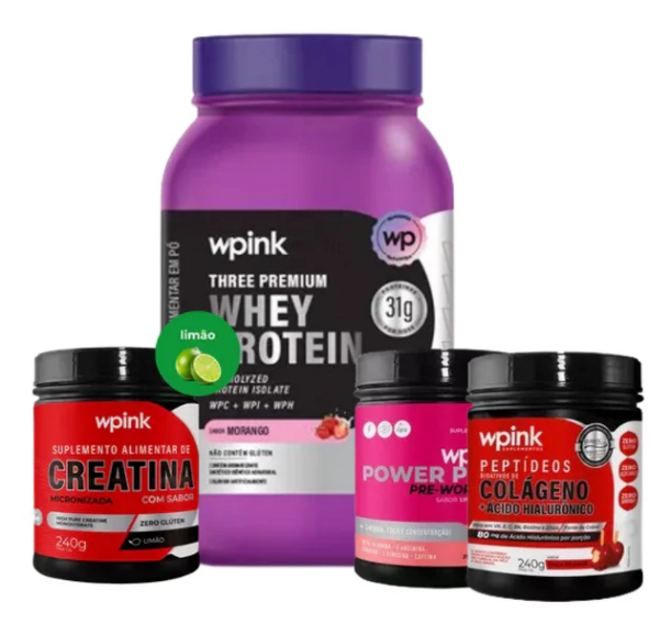 Combo Wpink – Maçã do Amor, Morango e Força em Cada Dose