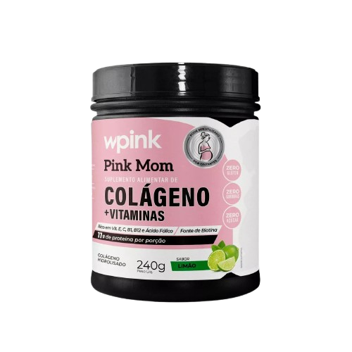 colágeno pink mom de limão - 240g – wp
