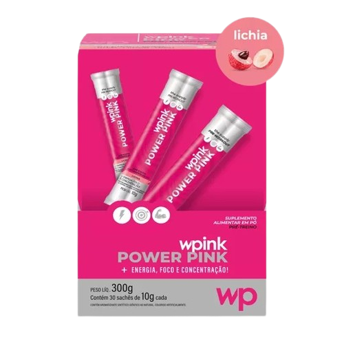 power pink de lichia - pré-treino – 300g