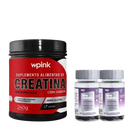 creatina de lichia - 240g + 2 cabelos e unhas - wp