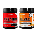 creatina maçã verde - 240g + colágeno de laranja - 240g - wp