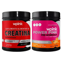 creatina sem sabor 240g - super power pink de laranja - pré-treino – 300g