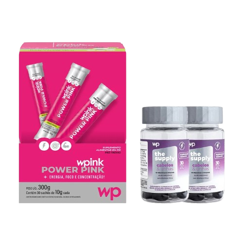 power pink de maçã verde + 2 cabelos e unhas - wp