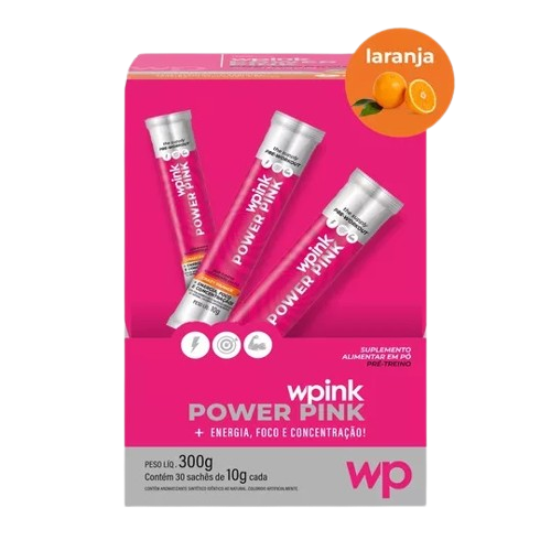 power pink de laranja - pré-treino – 300g