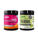 super power pink de laranja - 300g + colágeno de uva verde - 240g - wp
