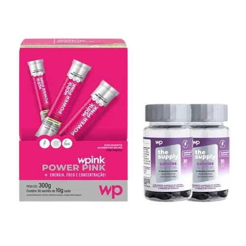 power pink de uva verde + 2 cabelos e unhas - wp