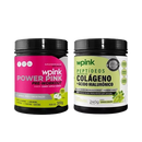 super power pink de maçã verde - 300g + colágeno de uva verde - 240g - wp